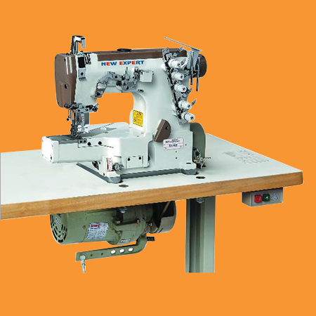 White Cylindrical Interlock Sewing Machine