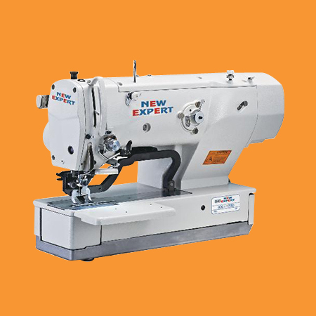 White High Speed Computer Controlled Button Hole Machine