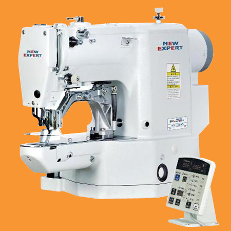 White Electronic Direct Drive Bartack Machine