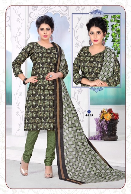 Cotton Churidar Dress Materials