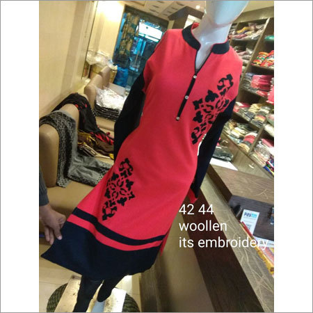 Woolen Kurti Bust Size: 42-44 Inch (In)