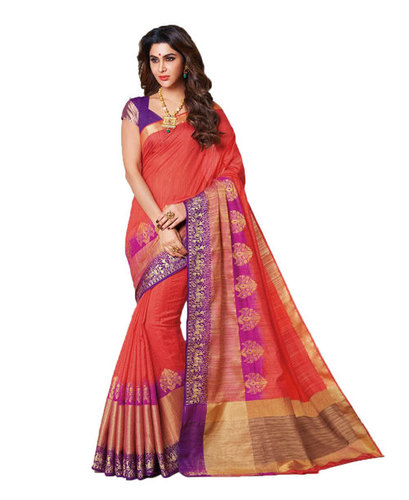 कच्चा रेशम साड़ी