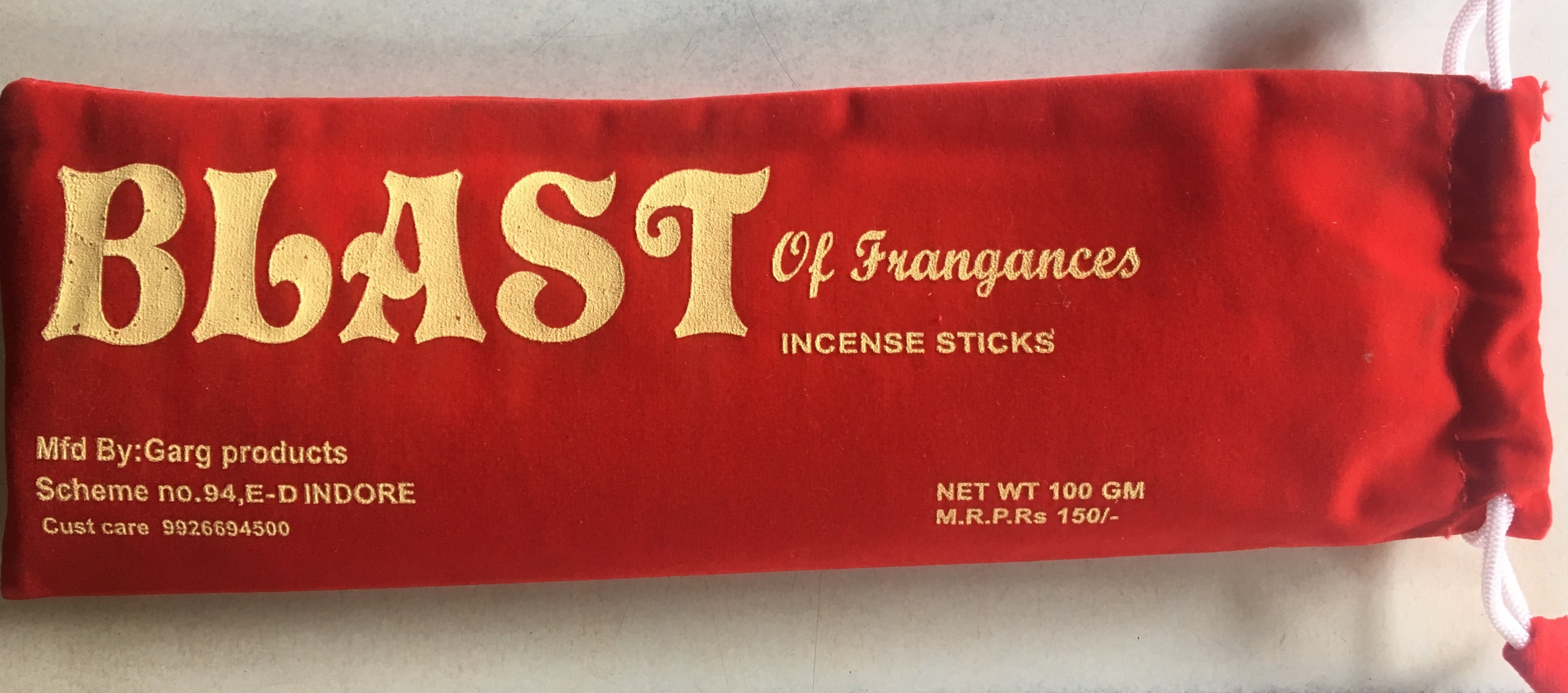 Blast Incense Stick Burning Time: 20 Minutes