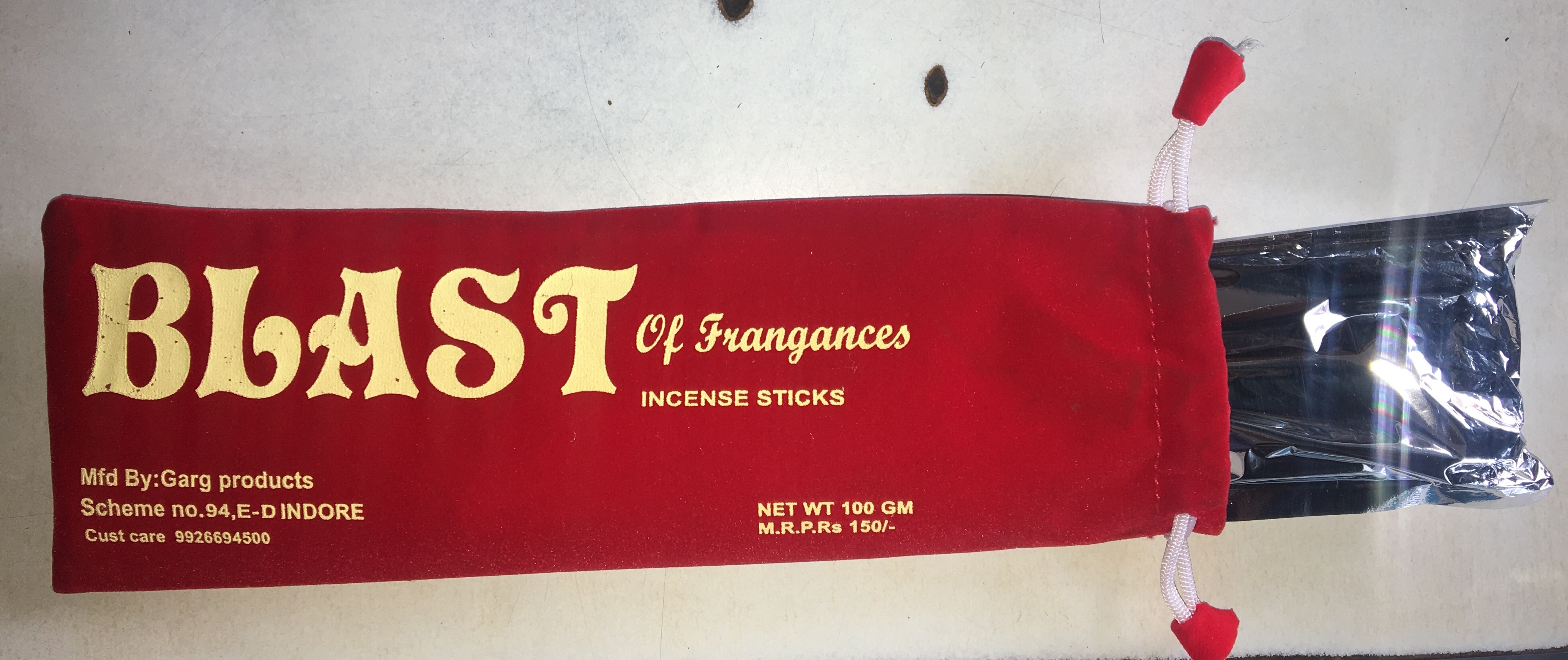 Blast Incense Stick Burning Time: 20 Minutes