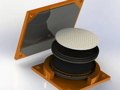 फ्री स्लाइडिंग POT/PTFE बेयरिंग