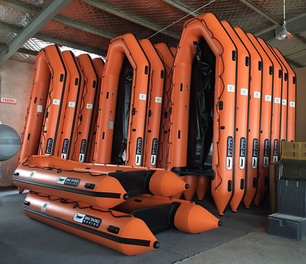 7.5m Military Rigid Inflatable Boat - Hypalon Tubing, Deep-v Fiberglass Hull, 2-16 Person Capacity | Lightweight Design, High Stability, Fuel Efficient Performance