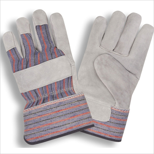 ग्रे फुल स्प्लिट कैनेडियन दस्ताने