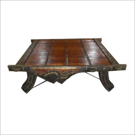 Wooden Cart Table Outdoor Furniture