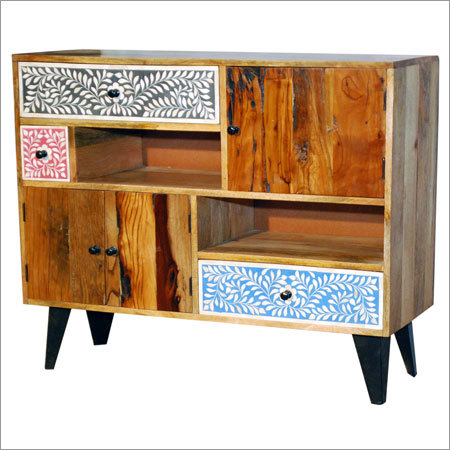Wooden Bone Fitting Side Board