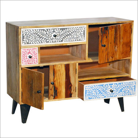 Wooden Bone Fitting Side Board