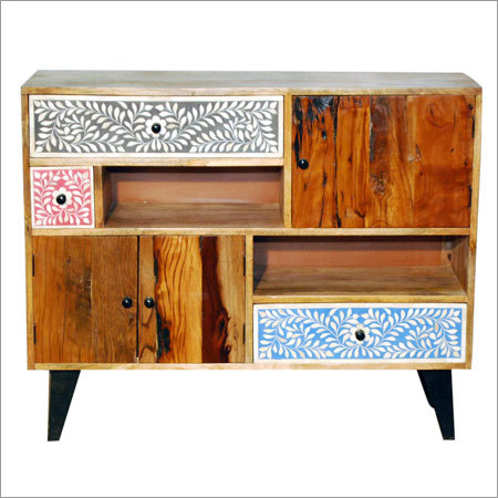 Wooden Bone Fitting Side Board