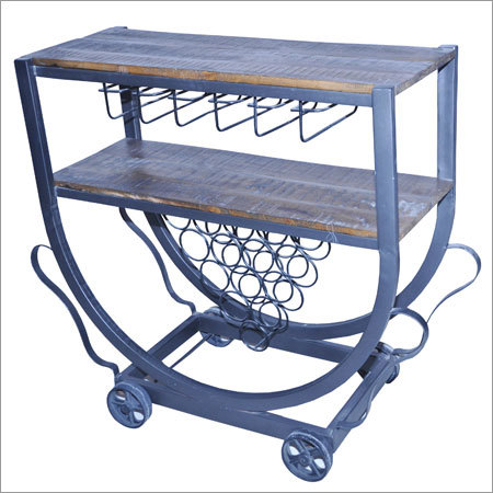 Iron Bar Trolley - Metal Construction, 50-70 Kilograms | Superior Durability, Lightweight Design, High-quality Nylon Wheels