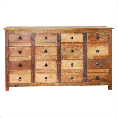 Wood Wooden 16 Drawer Chest