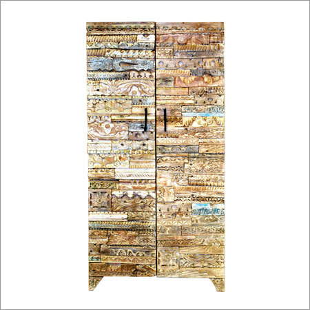 Wooden Almirah - Solid Wood Construction | Weight Range 25-50 Kg Enhanced Storage Solutions