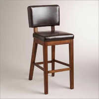 लेदर सीट के साथ मैंगो वुड बार चेयर असेंबली की आवश्यकता नहीं है