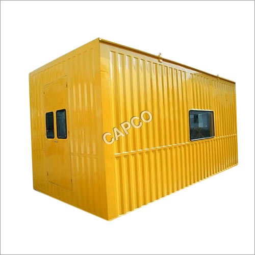 Prefabricated Portable Storage Cabin - Mild Steel | 5000 Kg Capacity, 3mm Wall Thickness, Customizable Color, Wind Resistant