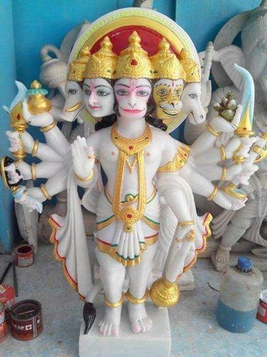 Panchmukhi Marble Hanuman Statue