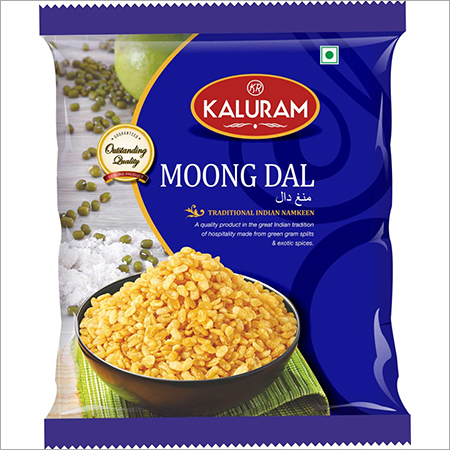 Moong Dal Namkeen - 200g Plastic Packaging | Rich in Spices and Salt, Perfect for Snacking, Long Shelf Life of 12 Months, Store in Cool and Dry Place