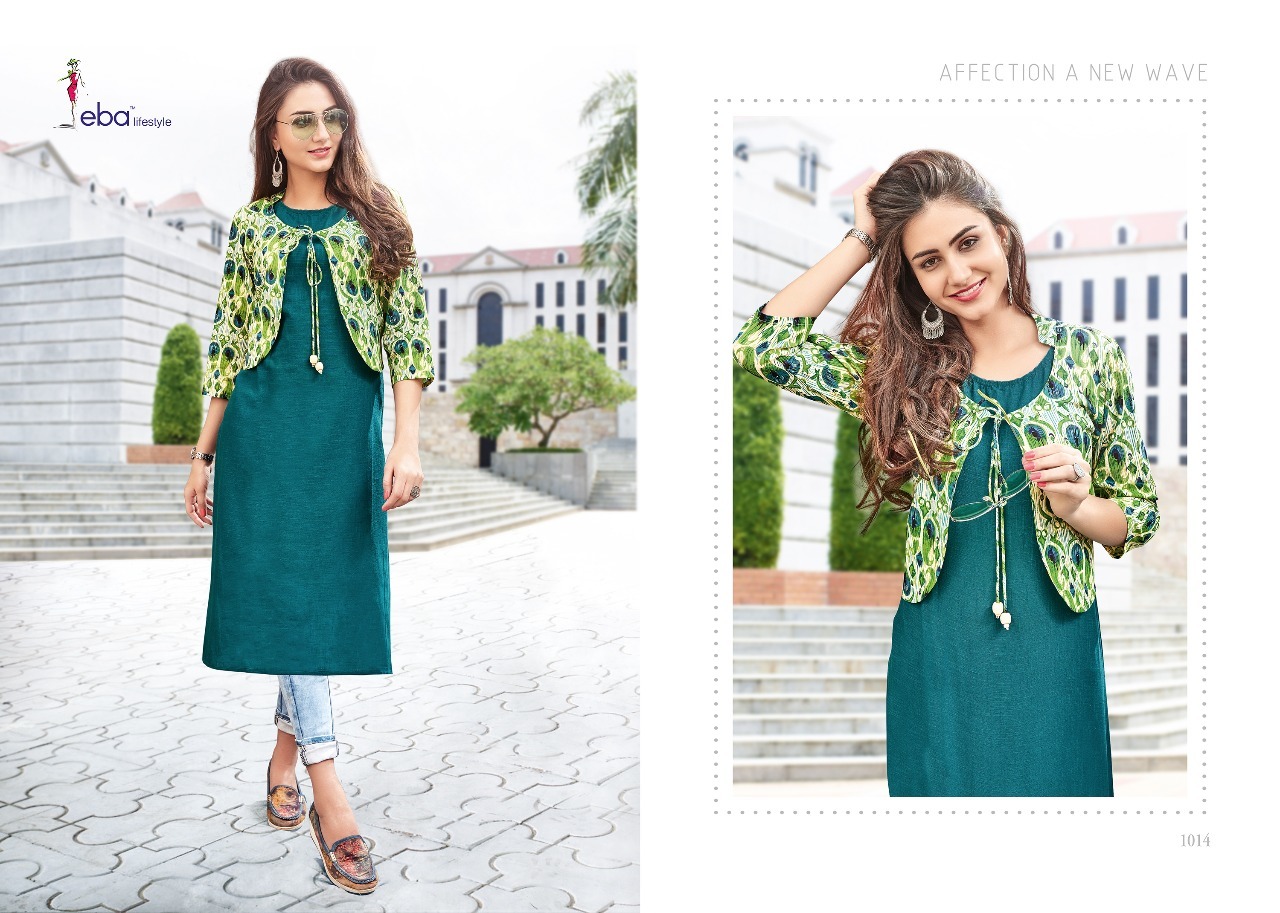 Rayon Kurti With Jacket