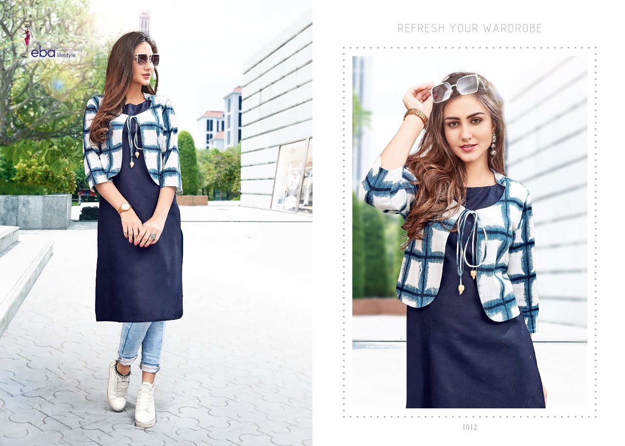 Rayon Kurti With Jacket