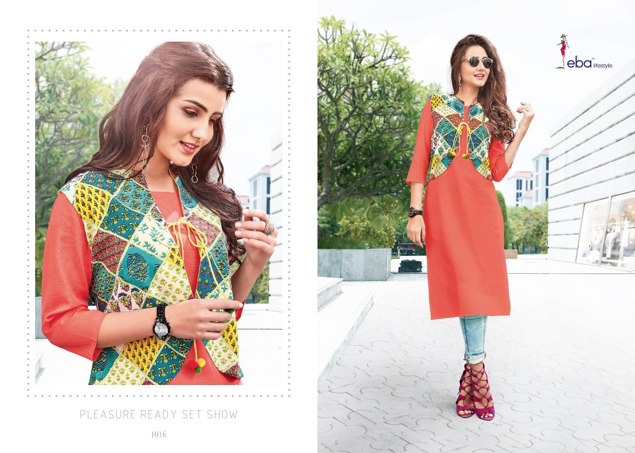 Rayon Kurti With Jacket