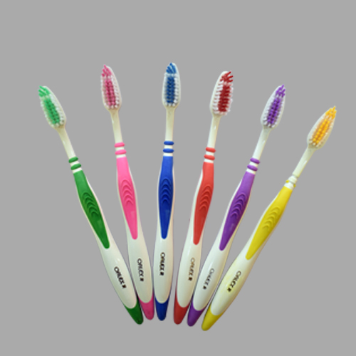 स्लिप रोकने वाला ग्रिप हैंडल टूथब्रश