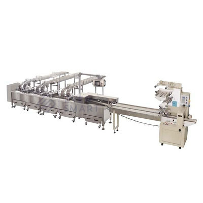 Double Lane 3+2 Sandwiching Machine With Packaging Machine Capacity: 60-1000 Kg/hr