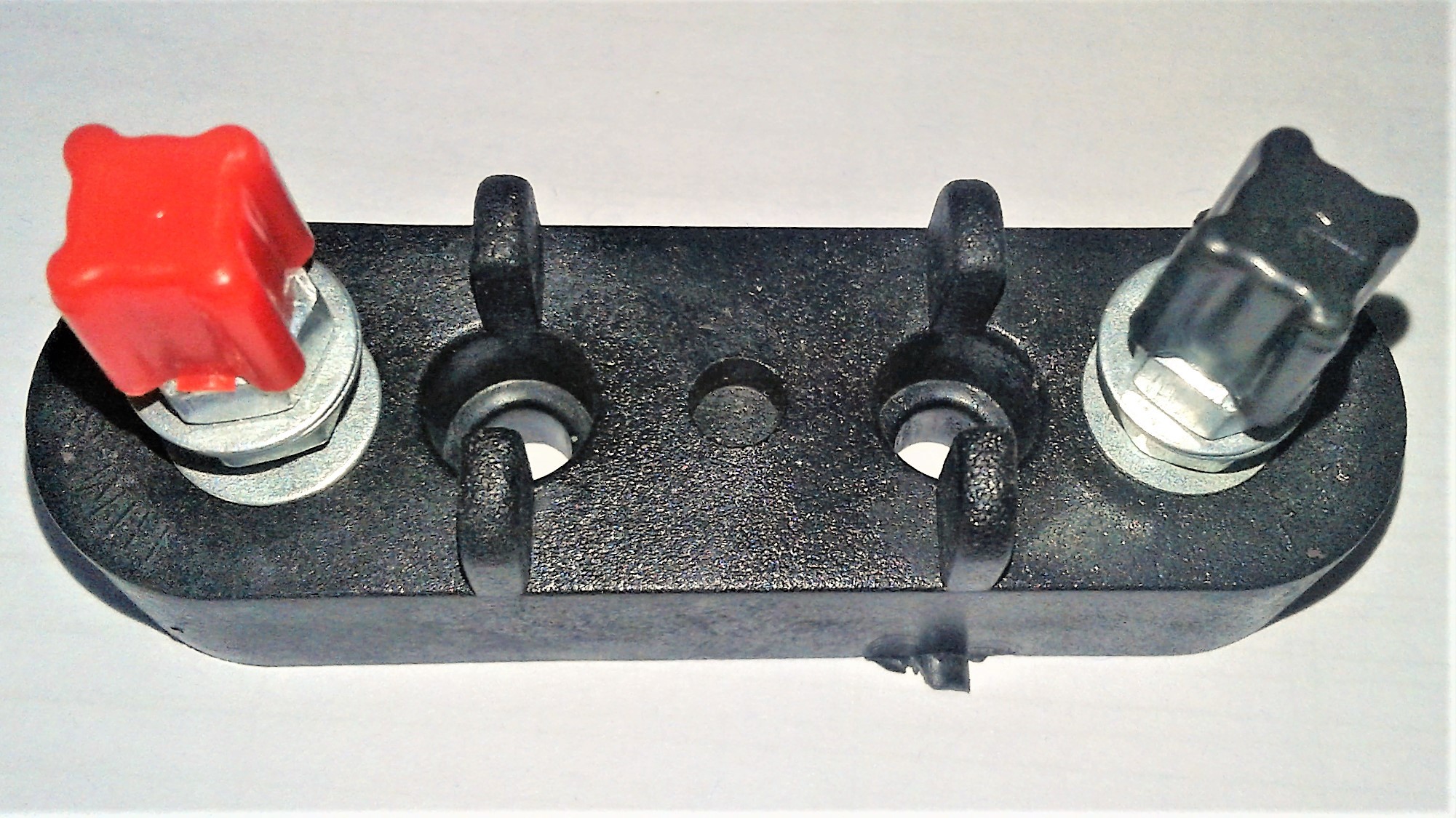 Terminal Block - High-resistivity Insulator, 220-2400 Rated Voltage, Black Color, 10-500 Weight | Industrial Busbar Support