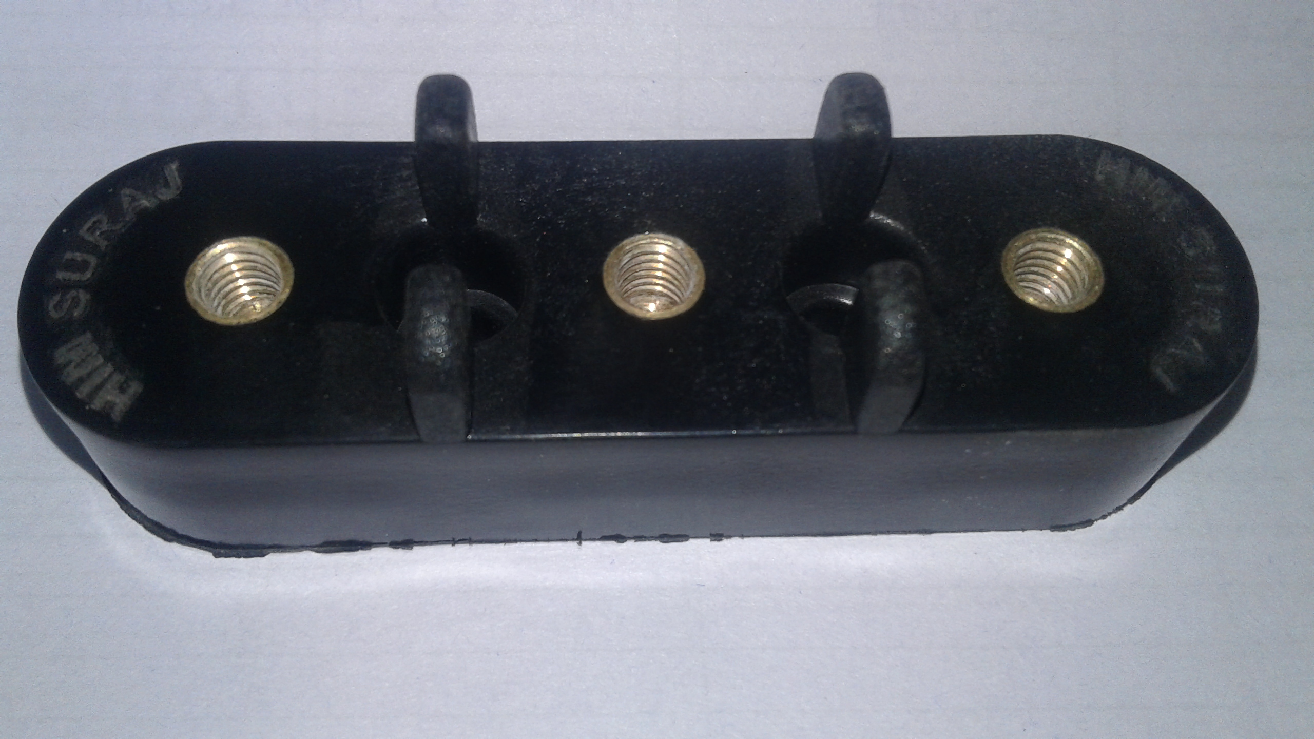 Terminal Block - High-resistivity Insulator, 220-2400 Rated Voltage, Black Color, 10-500 Weight | Industrial Busbar Support