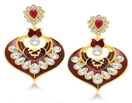 डिज़ाइनर कुंदन झुमके