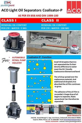 एसीओ प्रकाश तेल विभाजक कोलिस्टर