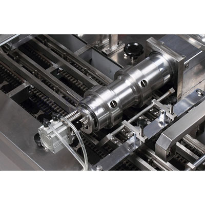 Double Color Biscuit Sandwiching Machine - Stainless Steel, 5000mm Dimensions, Silver Color | High Speed 1600 Sandwiches/min, Automatic Recovery System, Easy Maintenance
