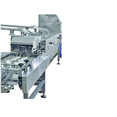 Double Lane Biscuit Sandwiching Machine - Stainless Steel, 4600 Mm, Silver | 1600 Biscuits Per Minute, Automatic Feed Recovery, 10-inch Hmi, Easy Maintenance