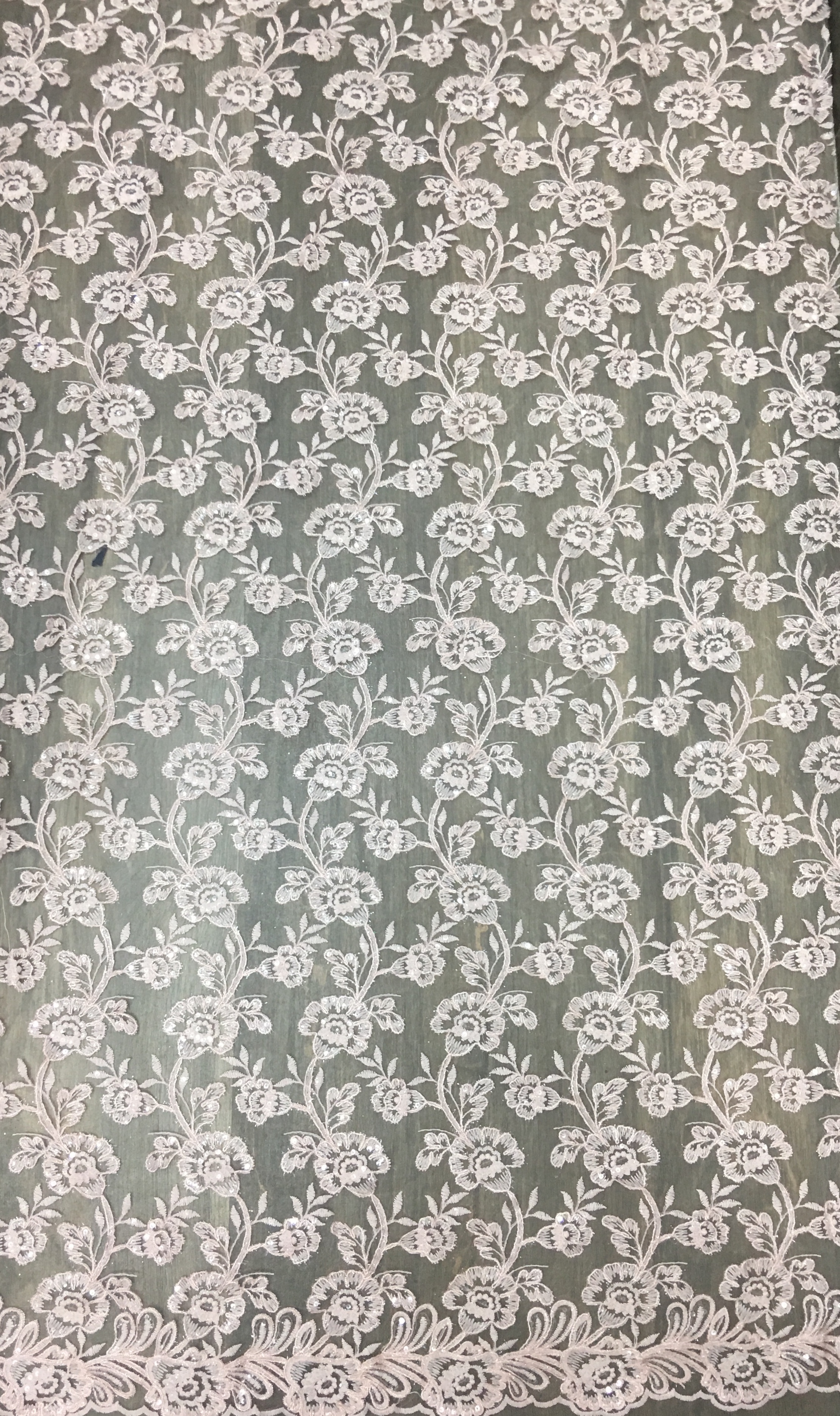 Designer Embroidered Net Fabric