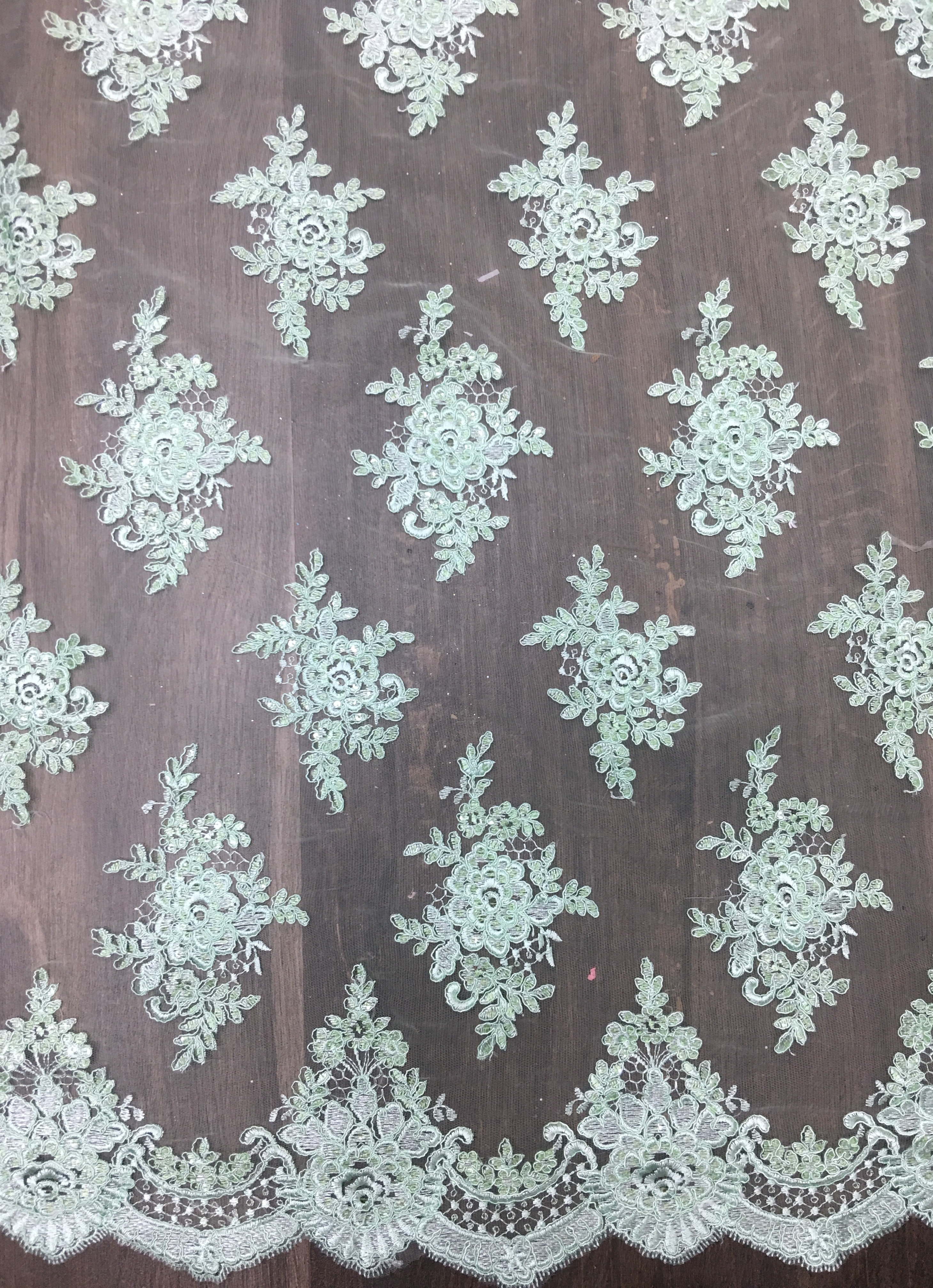 Embroidery Beaded Net Fabric