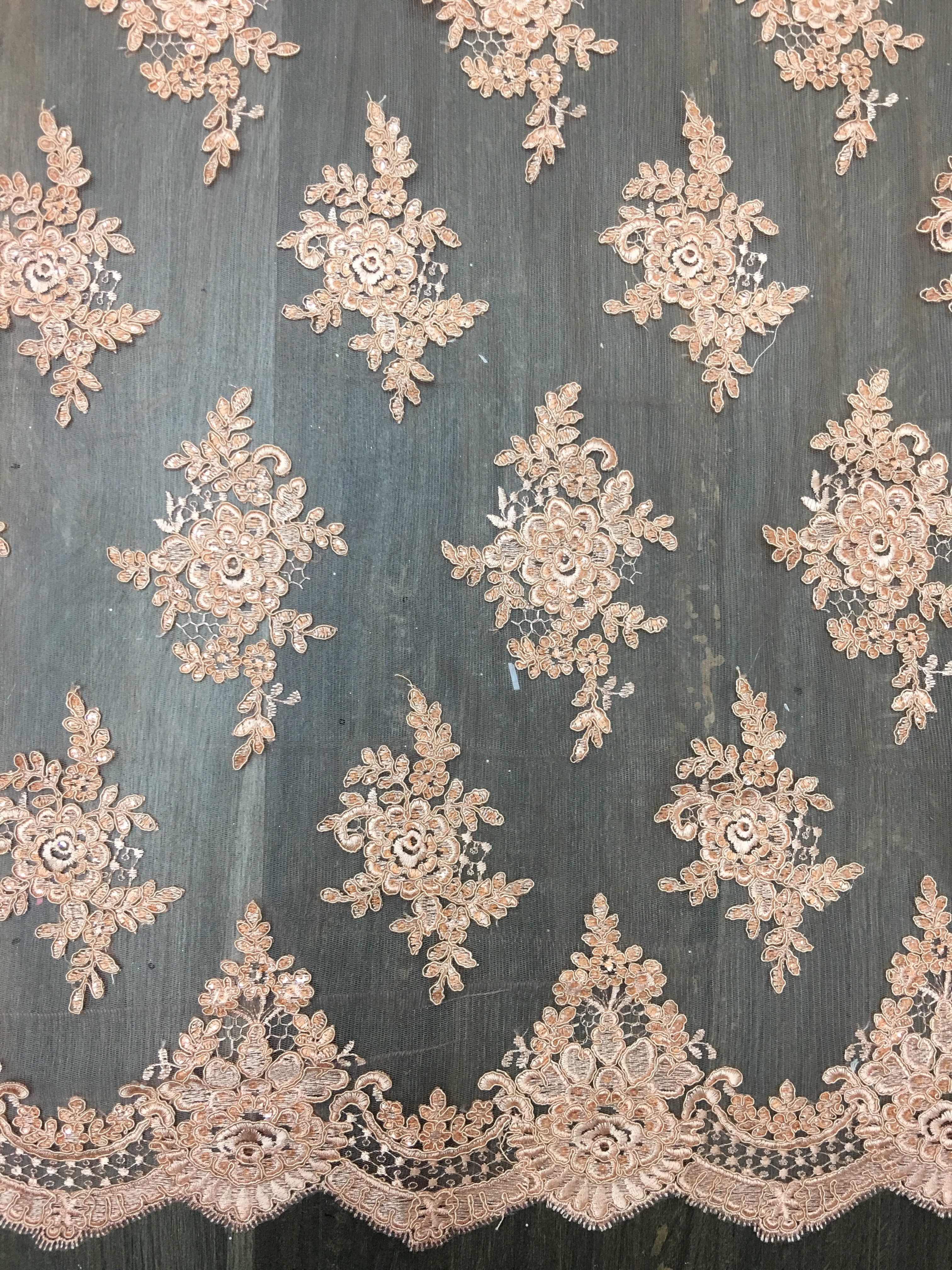 Embroidery Beaded Net Fabric