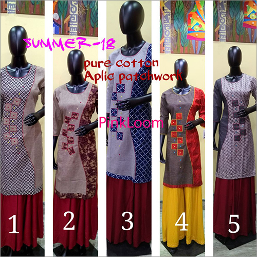 प्योर कॉटन एप्लीक पैचवर्क