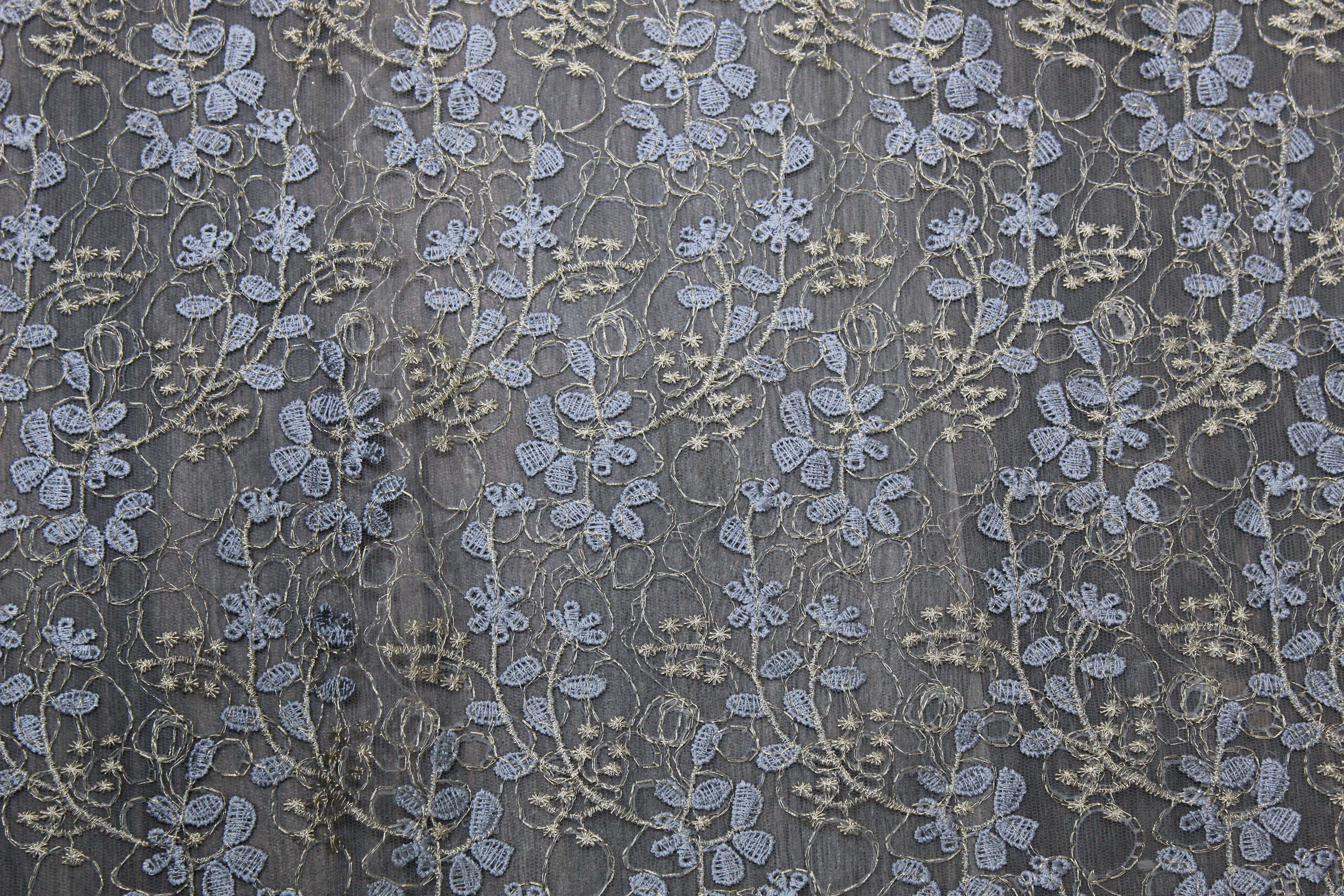 Embroidered Mesh Fabrics