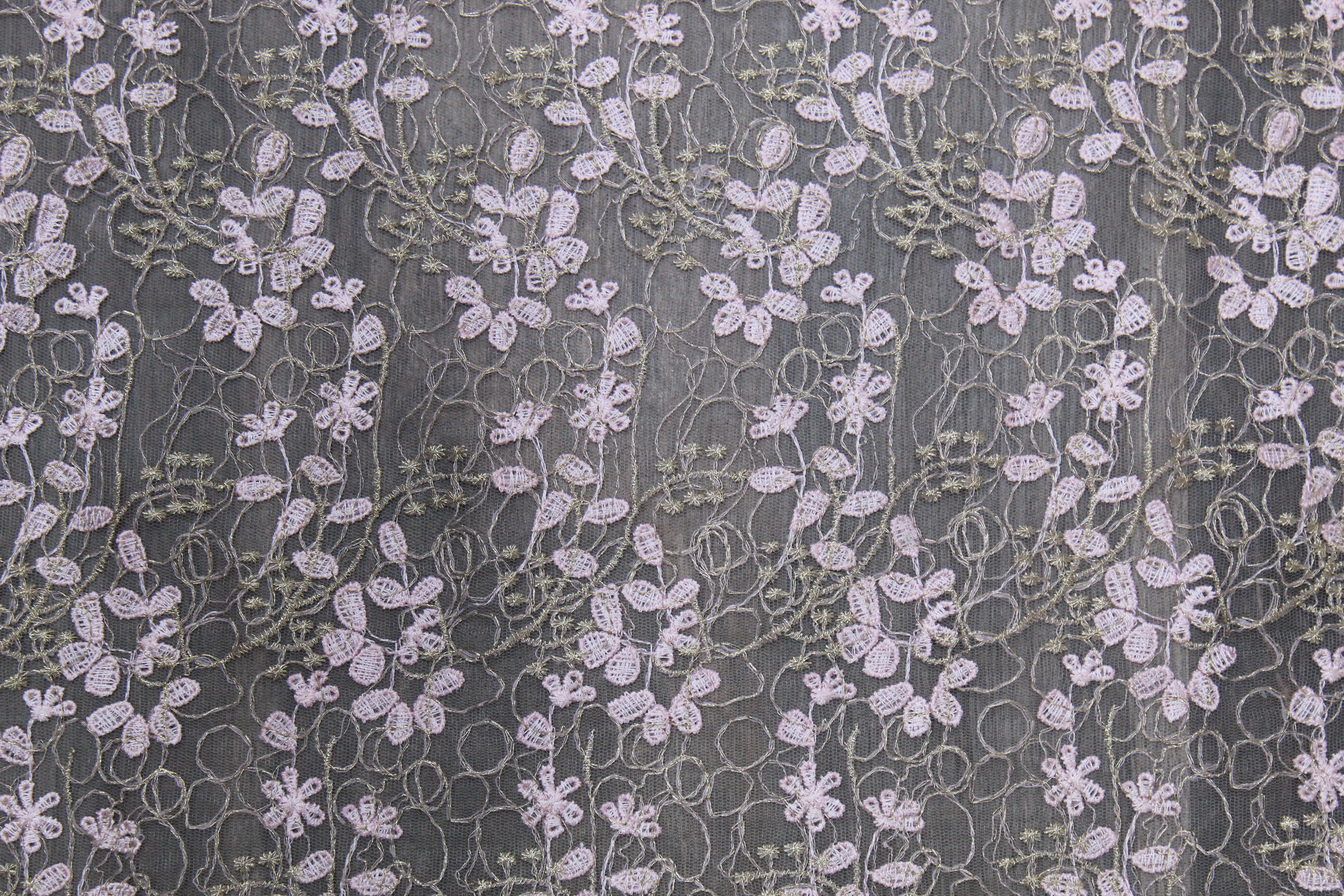 Embroidered Mesh Fabrics