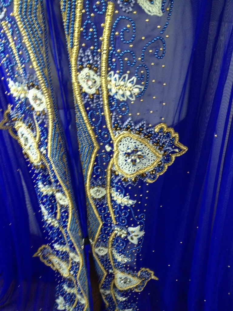 Hand Beaded Tulle Fabric - 4.5 Meters | Available In All Colors Unstitched Ethnic Style