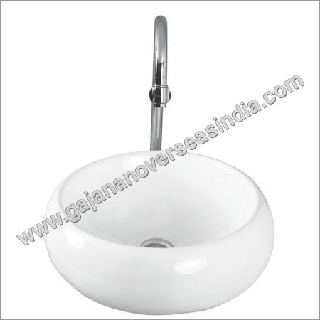 Oval Wash Basin - Ceramic One Piece Design , Elegant Oval Shape, Wall Mounted, Crack and Scratch Proof, Trendy Bathroom Essential
