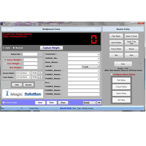 Weigh Bridge Software
