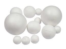 Thermocol Ball - High Density Polystyrene, Various Diameters, Smooth White Finish | Ideal for Model Making, Event Decoration, Art & Craft Projects