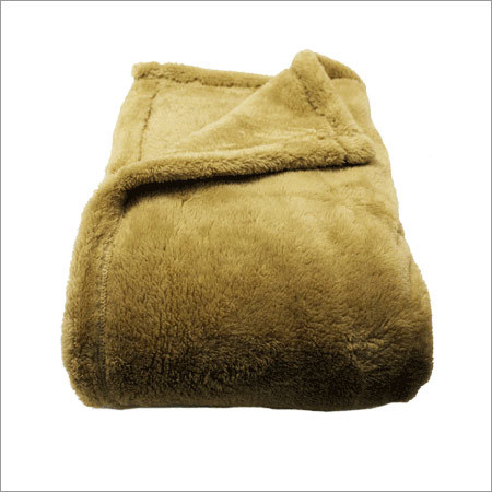 Winter Blanket - Acrylic & Wool Blend, 50x60 Inches, Beige | Lightweight, Soft, Cozy, Attractive, Washable, Provides Excellent Warmth