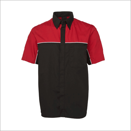 Professional Shirts - Cotton Blend, S-xxl, Red & Black | Soft Fabric, Colorfast, Shrink-proof, Perfect Fit, Front Button Closure