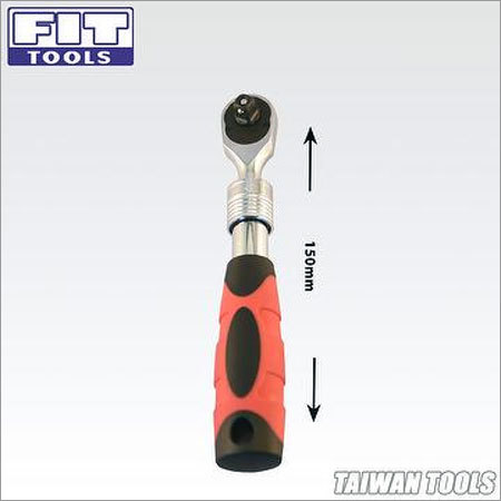 1-4 Dr 108T Extendable Ratchet Wrench Handle 150~200mm