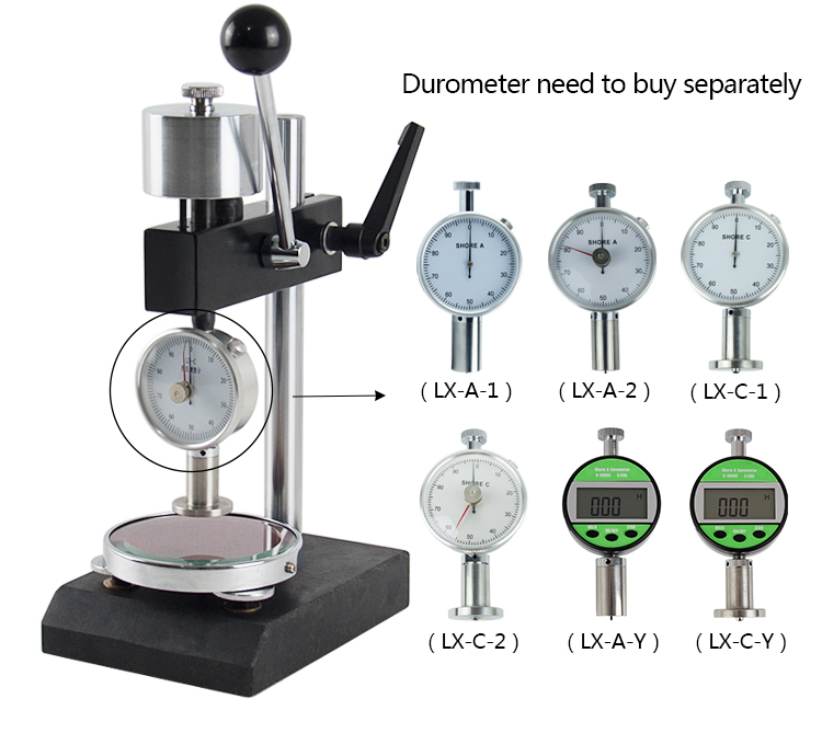 Stainless Steel Shore Hardness Test Stand For Shore A C Durometer