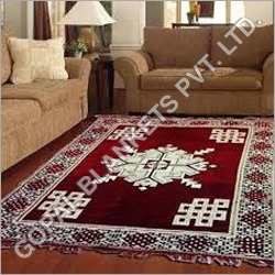 Chenille Carpet - Cotton Material, Modern Printed Design, Washable , Ideal for Bedroom, Hotel, Home Usage, Weight: 998 Grams