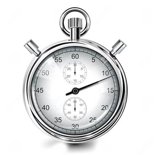 Metal Stopwatch - Metal, Round Shape | Metallic Finish, Unisex Design, Warranty Included