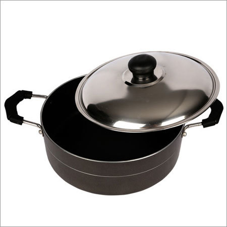 205 MM Elite Non Stick Biryani Pot with Steel Lid